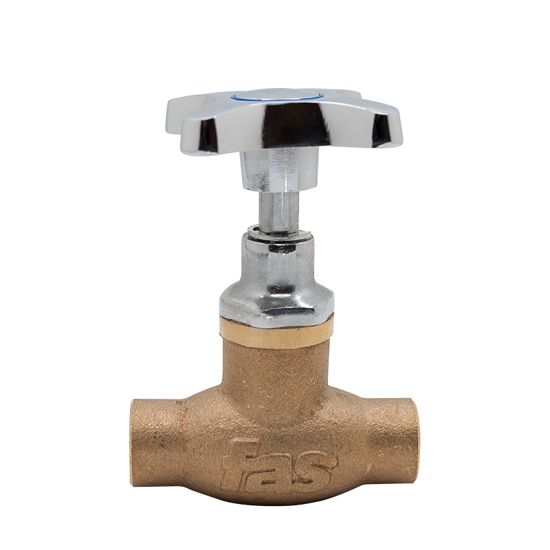 LÍNEA STANDARD <BR> LLAVE PASO SOLDAR SUPERIOR CROMADA 1/2"