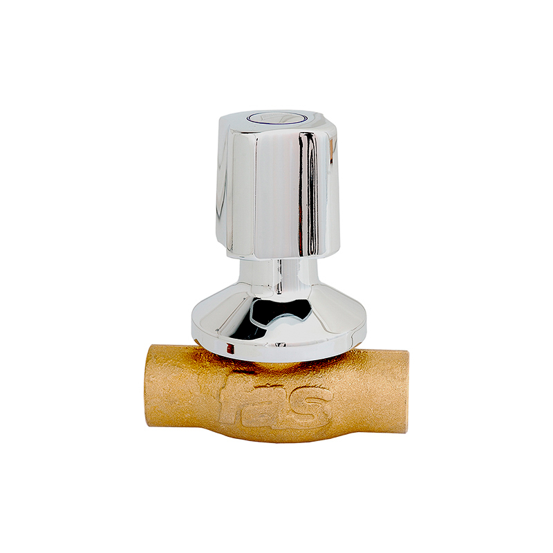 LÍNEA NOVELLA <BR> LLAVE PASO SOLDAR EMBUTIDA C/CAMPANA 1/2