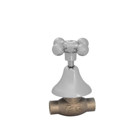 LÍNEA RAVENA <BR> LLAVE PASO SOLDAR EMBUTIDA C/CAMPANA 1/2"